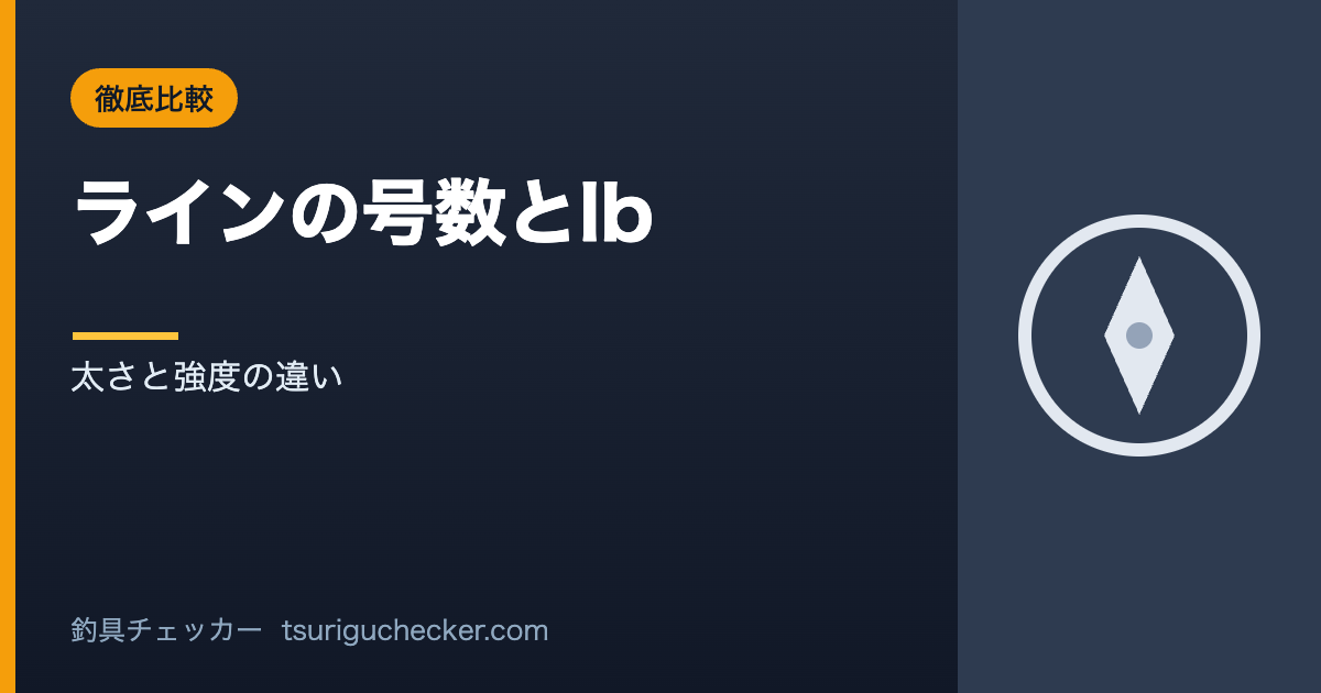 ラインの号数とlb - 太さと強度の違い