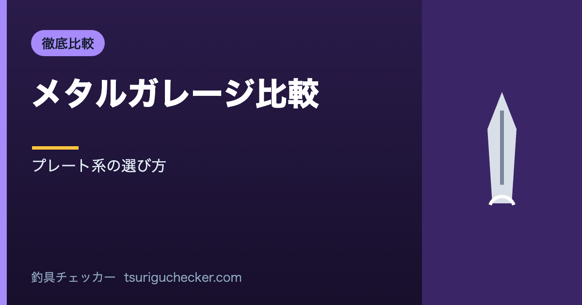 メタルガレージ比較 - プレート系の選び方